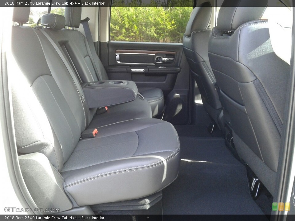 Black Interior Rear Seat for the 2018 Ram 2500 Laramie Crew Cab 4x4 #124174997