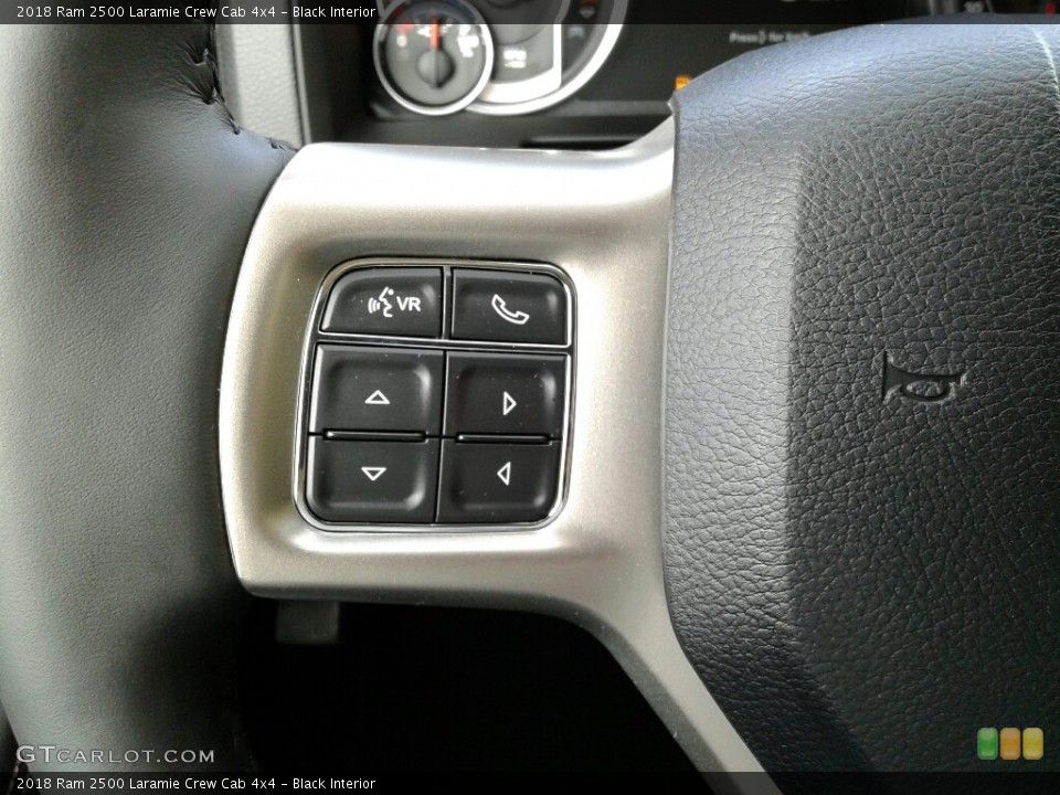 Black Interior Controls for the 2018 Ram 2500 Laramie Crew Cab 4x4 #124175135