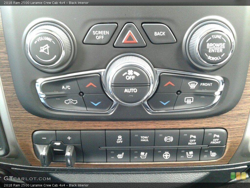 Black Interior Controls for the 2018 Ram 2500 Laramie Crew Cab 4x4 #124175465