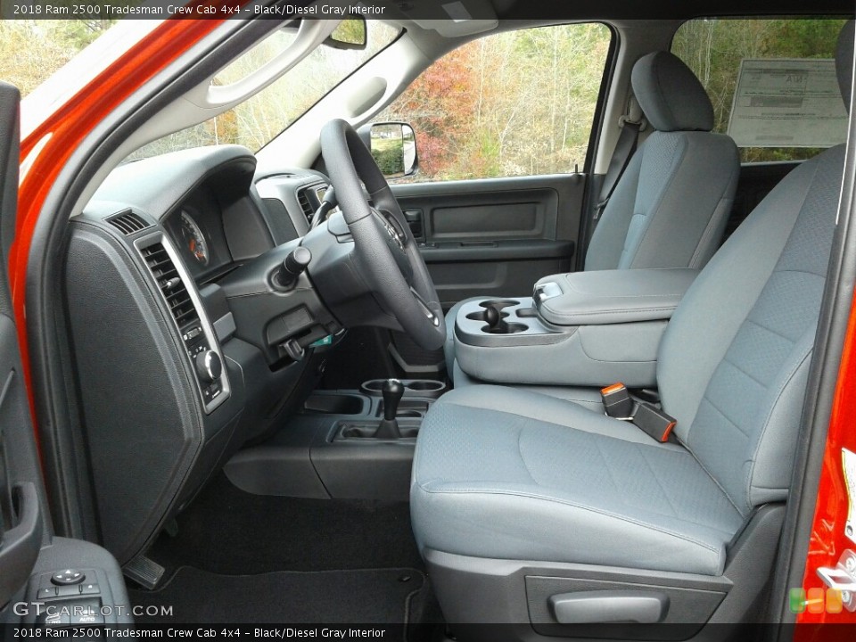 Black/Diesel Gray Interior Photo for the 2018 Ram 2500 Tradesman Crew Cab 4x4 #124176965