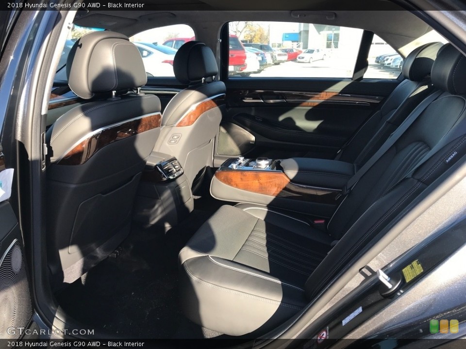 Black Interior Rear Seat for the 2018 Hyundai Genesis G90 AWD #124177766