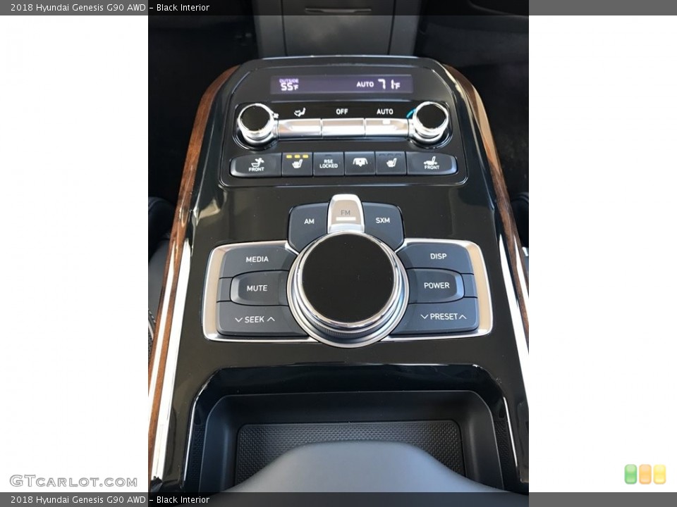 Black Interior Controls for the 2018 Hyundai Genesis G90 AWD #124177784