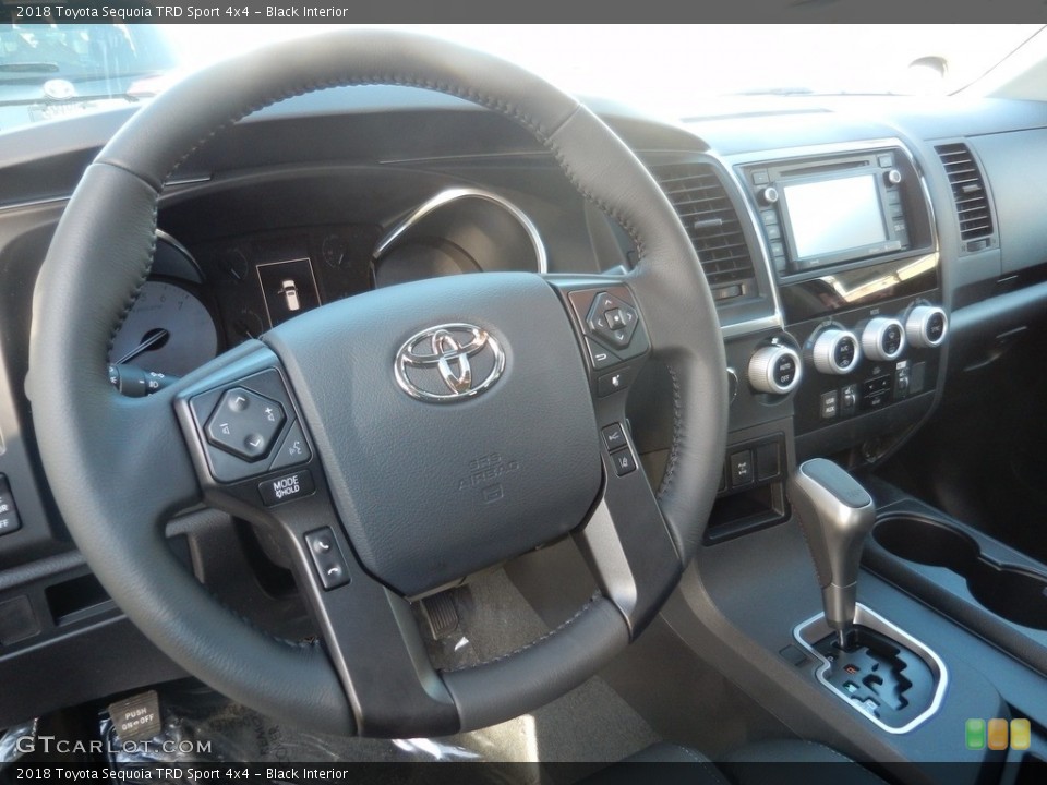 Black Interior Dashboard for the 2018 Toyota Sequoia TRD Sport 4x4 #124180670
