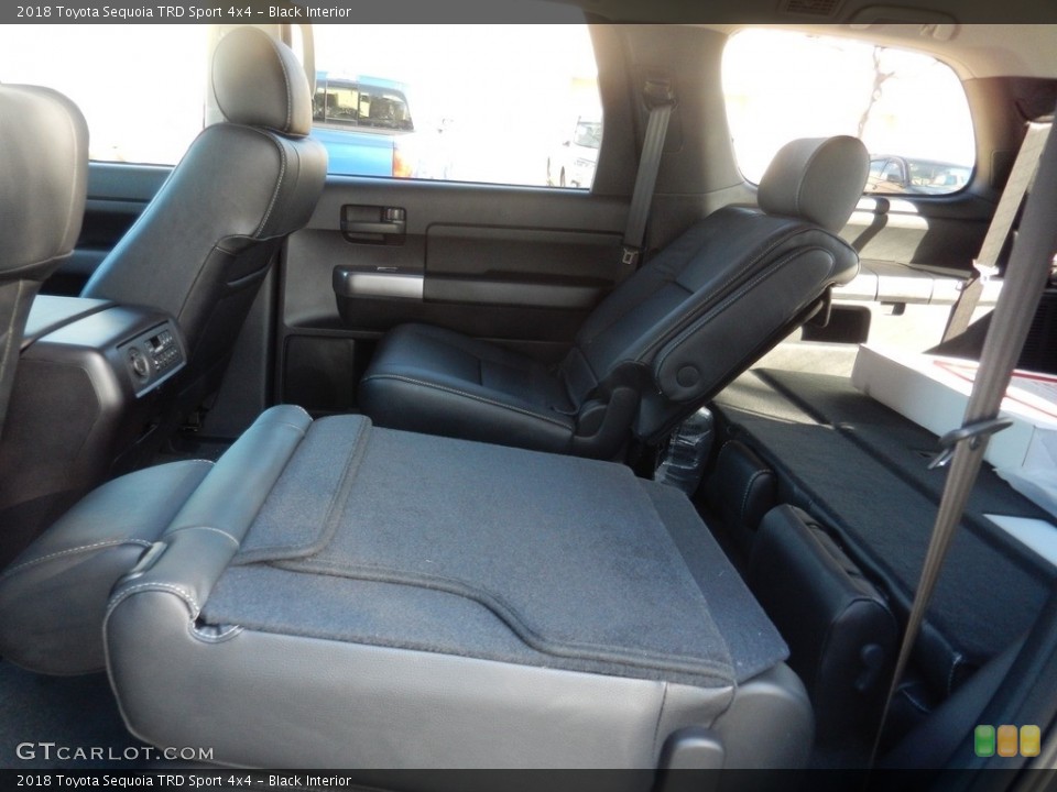 Black Interior Rear Seat for the 2018 Toyota Sequoia TRD Sport 4x4 #124180697
