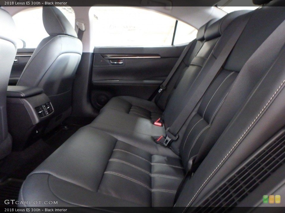 Black Interior Rear Seat for the 2018 Lexus ES 300h #124187219