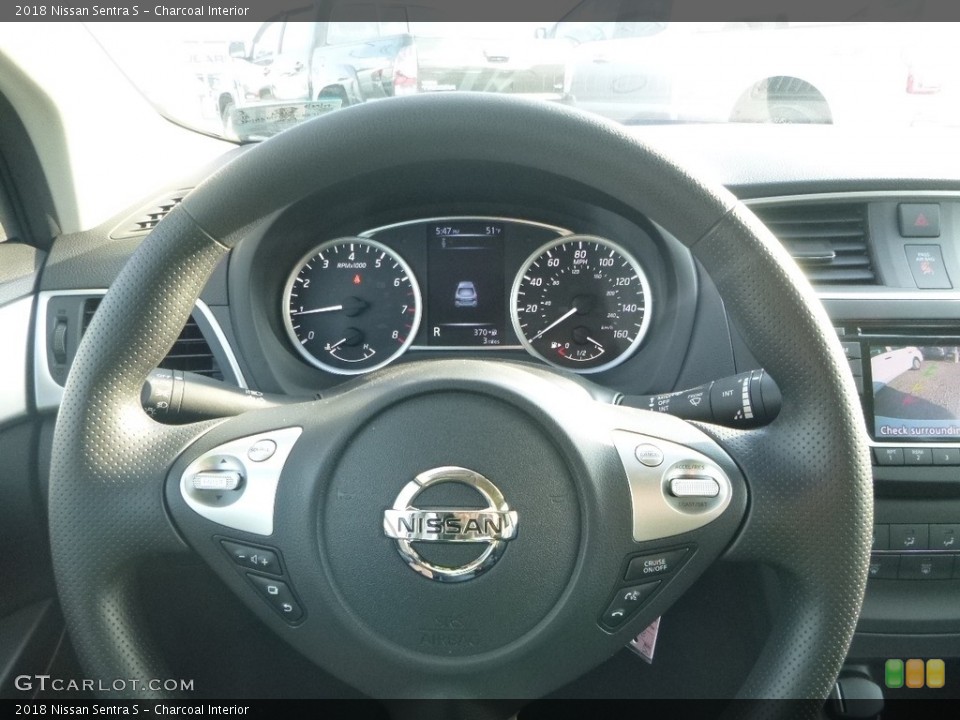 Charcoal Interior Steering Wheel for the 2018 Nissan Sentra S #124187432