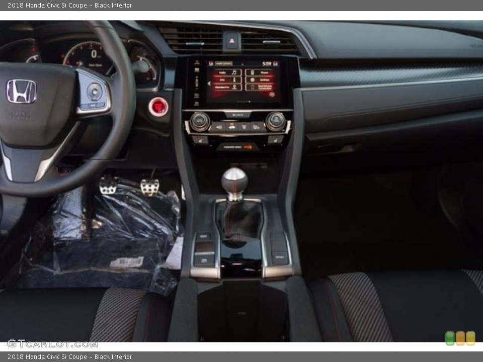 Black Interior Controls for the 2018 Honda Civic Si Coupe #124195991