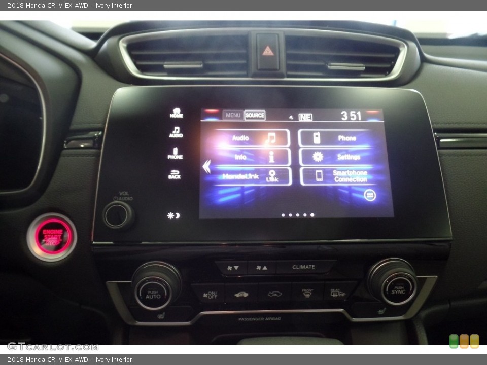 Ivory Interior Controls for the 2018 Honda CR-V EX AWD #124201613