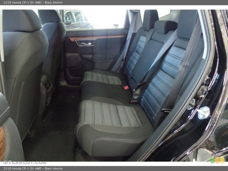 Black Interior Rear Seat for the 2018 Honda CR-V EX AWD #124201883