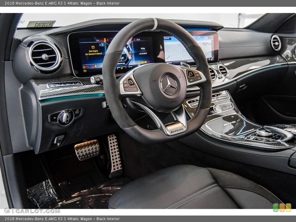 Black Interior Dashboard for the 2018 Mercedes-Benz E AMG 63 S 4Matic Wagon #124202009