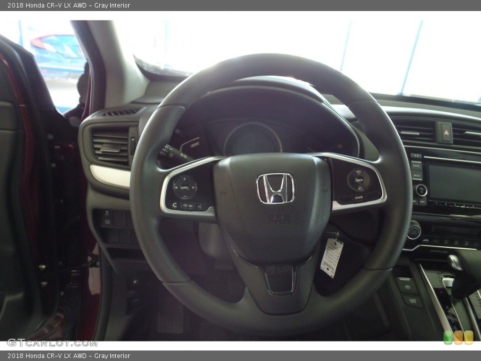 Gray Interior Steering Wheel for the 2018 Honda CR-V LX AWD #124202165