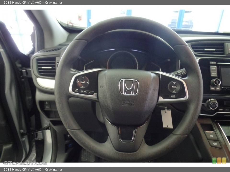 Gray Interior Steering Wheel for the 2018 Honda CR-V LX AWD #124202354