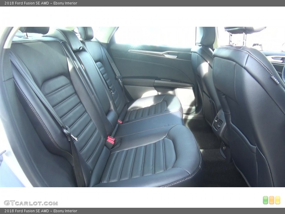 Ebony Interior Rear Seat for the 2018 Ford Fusion SE AWD #124202477