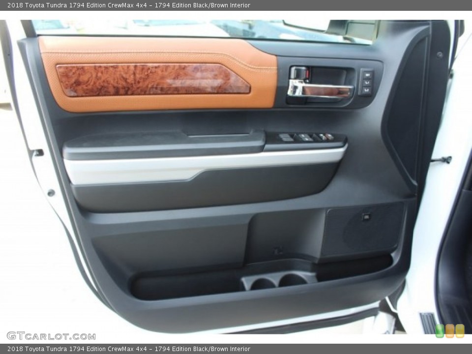 1794 Edition Black/Brown Interior Door Panel for the 2018 Toyota Tundra 1794 Edition CrewMax 4x4 #124203326