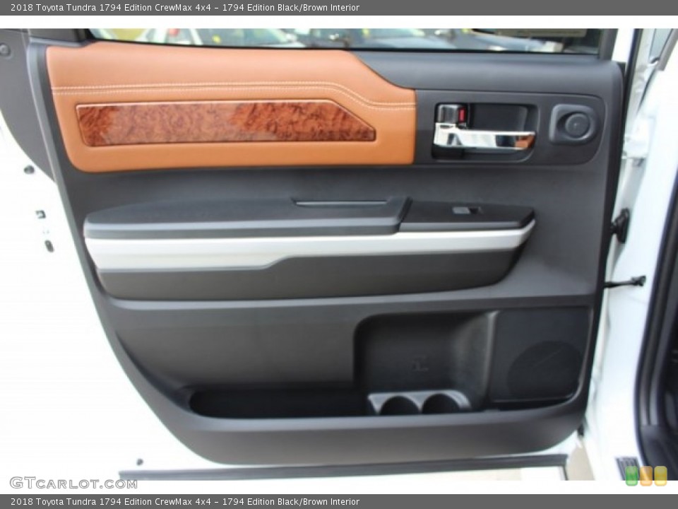 1794 Edition Black/Brown Interior Door Panel for the 2018 Toyota Tundra 1794 Edition CrewMax 4x4 #124203749
