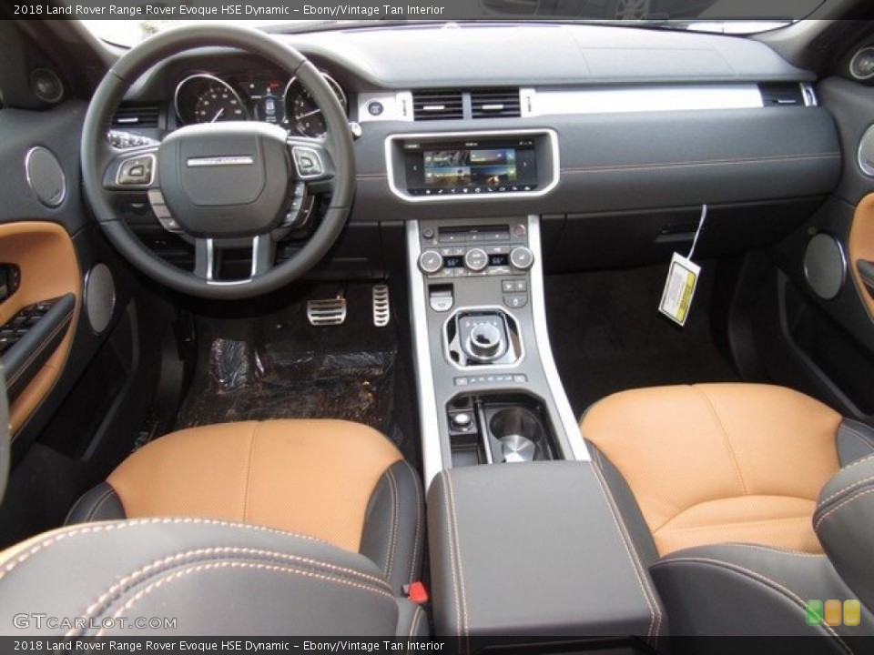 Ebony/Vintage Tan Interior Dashboard for the 2018 Land Rover Range Rover Evoque HSE Dynamic #124207889