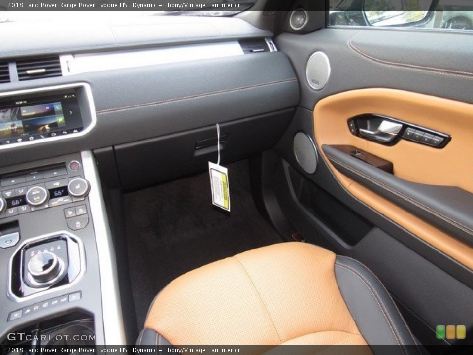 Ebony/Vintage Tan Interior Door Panel for the 2018 Land Rover Range Rover Evoque HSE Dynamic #124208153