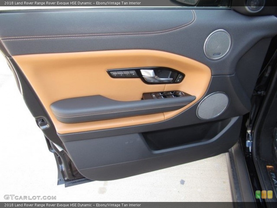 Ebony/Vintage Tan Interior Door Panel for the 2018 Land Rover Range Rover Evoque HSE Dynamic #124208249