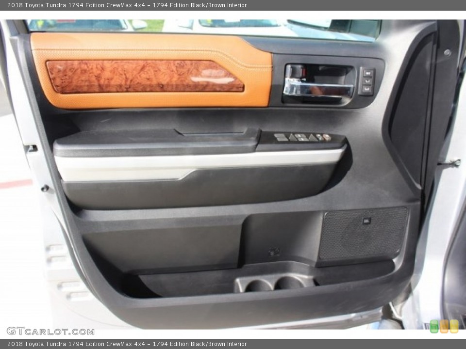 1794 Edition Black/Brown Interior Door Panel for the 2018 Toyota Tundra 1794 Edition CrewMax 4x4 #124208441