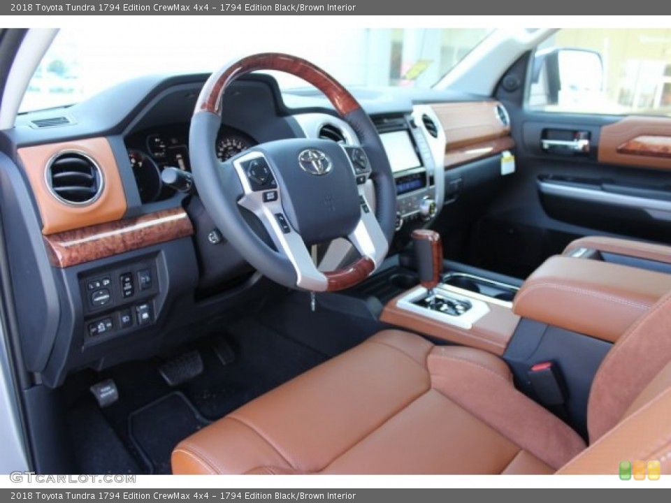 1794 Edition Black/Brown Interior Photo for the 2018 Toyota Tundra 1794 Edition CrewMax 4x4 #124208489