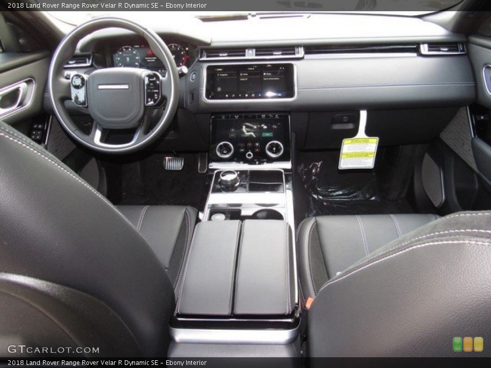 Ebony Interior Dashboard for the 2018 Land Rover Range Rover Velar R Dynamic SE #124208501