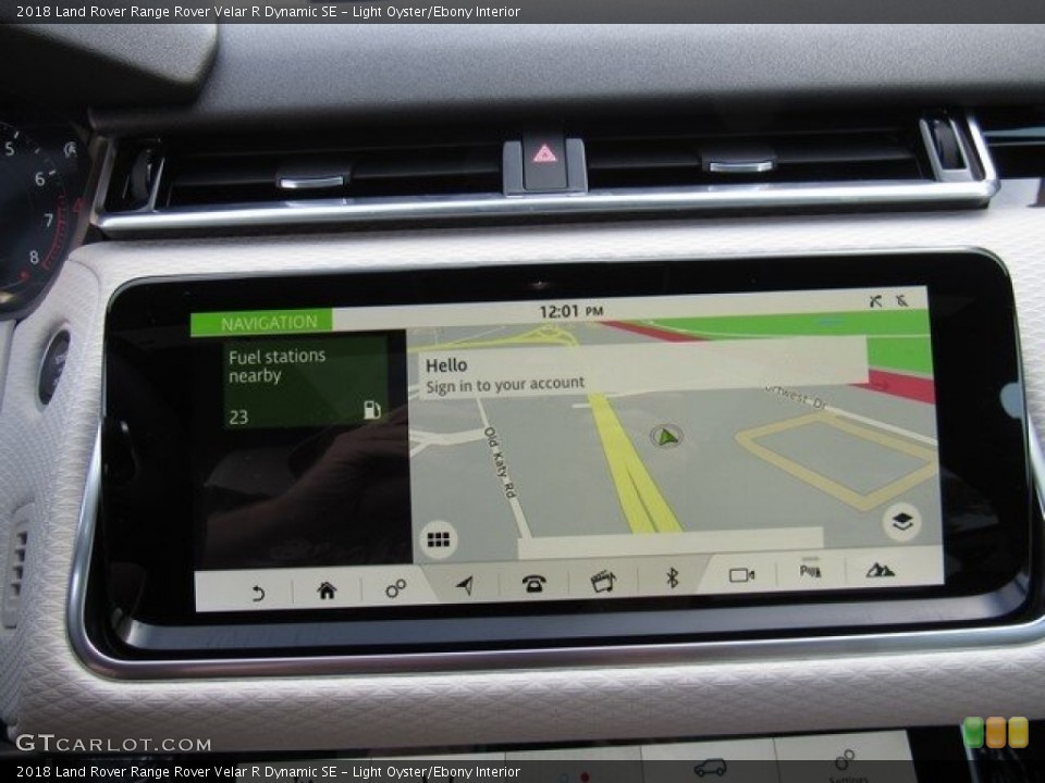 Light Oyster/Ebony Interior Navigation for the 2018 Land Rover Range Rover Velar R Dynamic SE #124210073