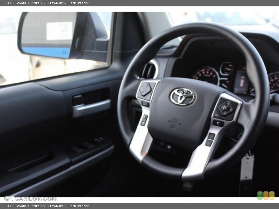 Black Interior Steering Wheel for the 2018 Toyota Tundra TSS CrewMax #124210815