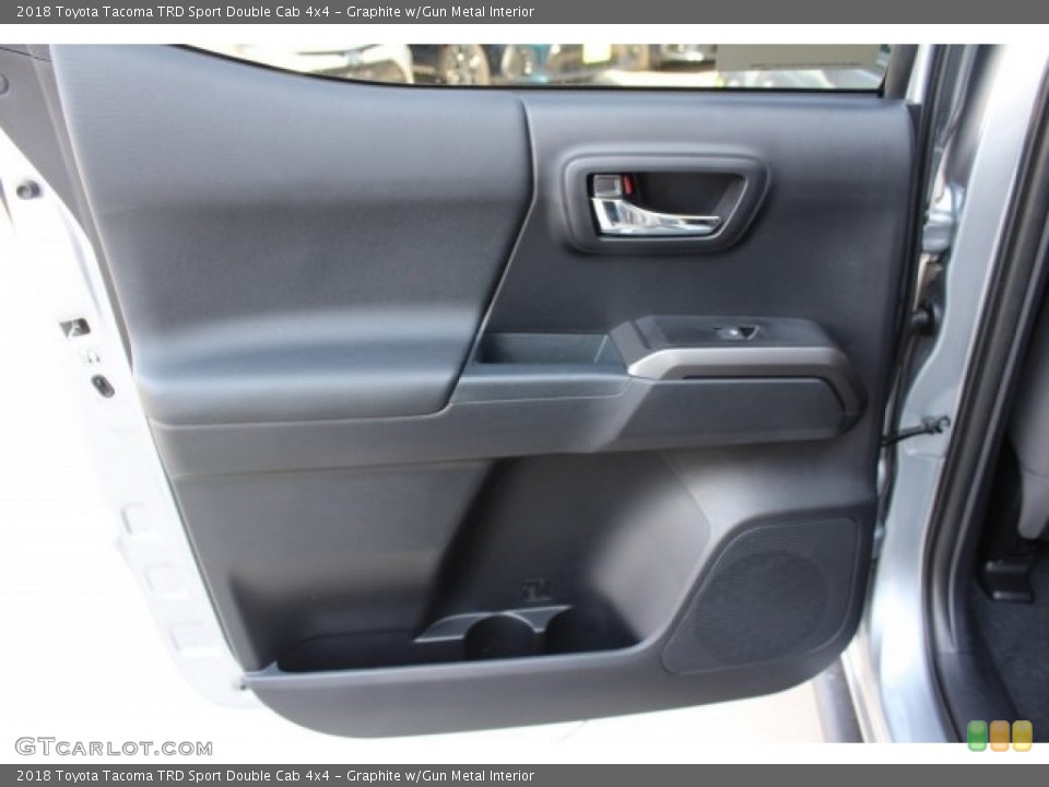 Graphite w/Gun Metal Interior Door Panel for the 2018 Toyota Tacoma TRD Sport Double Cab 4x4 #124213511