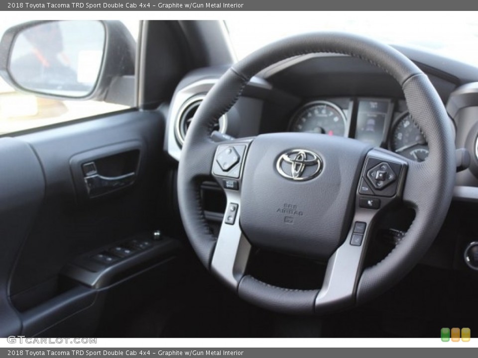 Graphite w/Gun Metal Interior Steering Wheel for the 2018 Toyota Tacoma TRD Sport Double Cab 4x4 #124213587