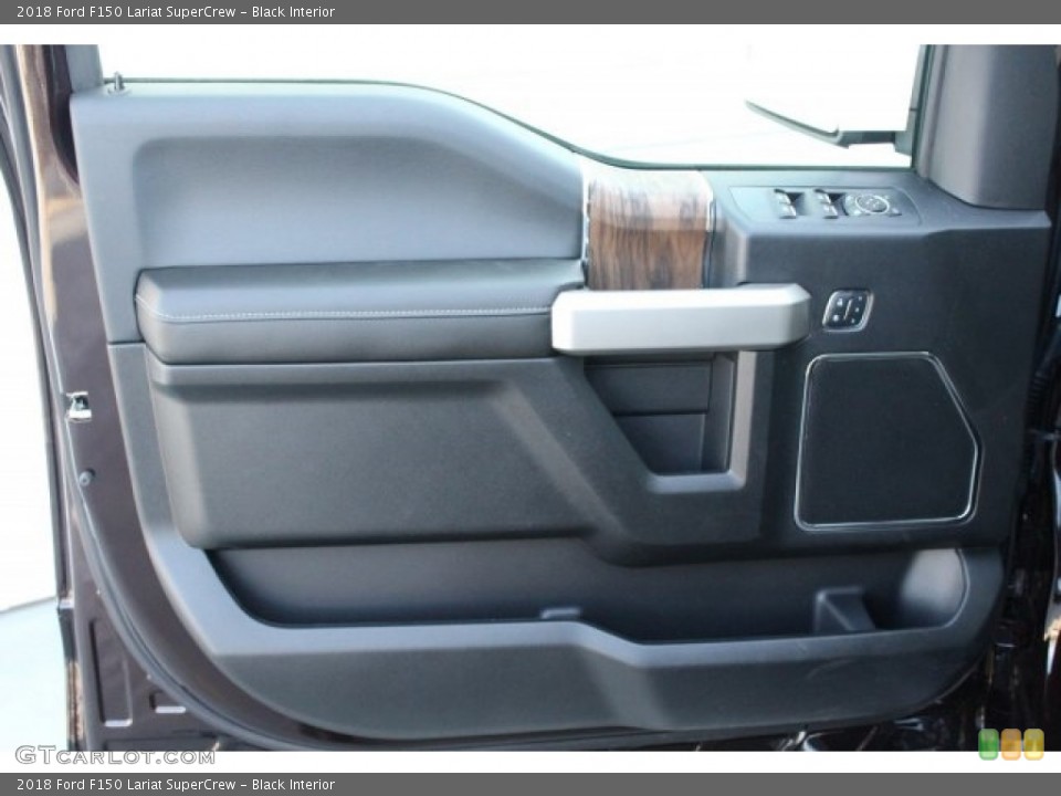 Black Interior Door Panel for the 2018 Ford F150 Lariat SuperCrew #124228624