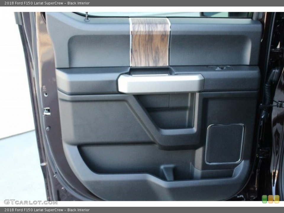 Black Interior Door Panel for the 2018 Ford F150 Lariat SuperCrew #124228807