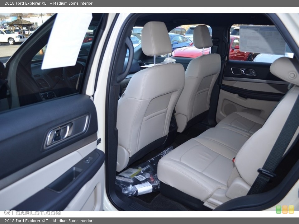 Medium Stone Interior Rear Seat for the 2018 Ford Explorer XLT #124230478