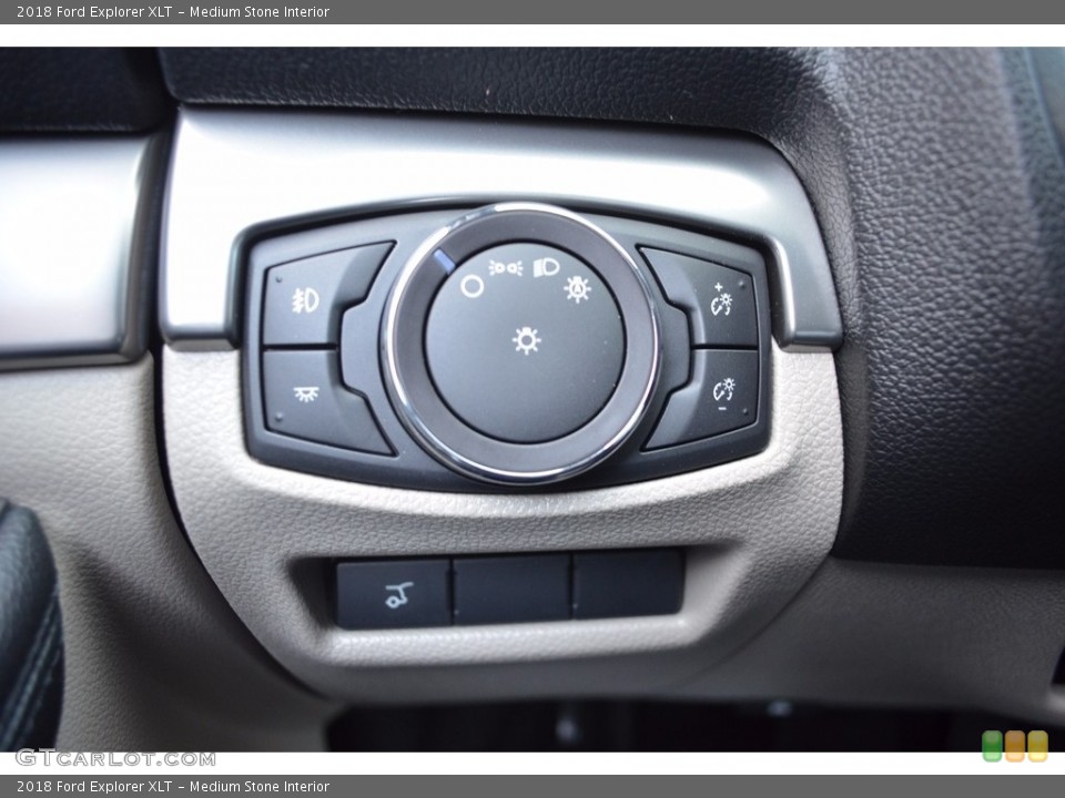 Medium Stone Interior Controls for the 2018 Ford Explorer XLT #124230676