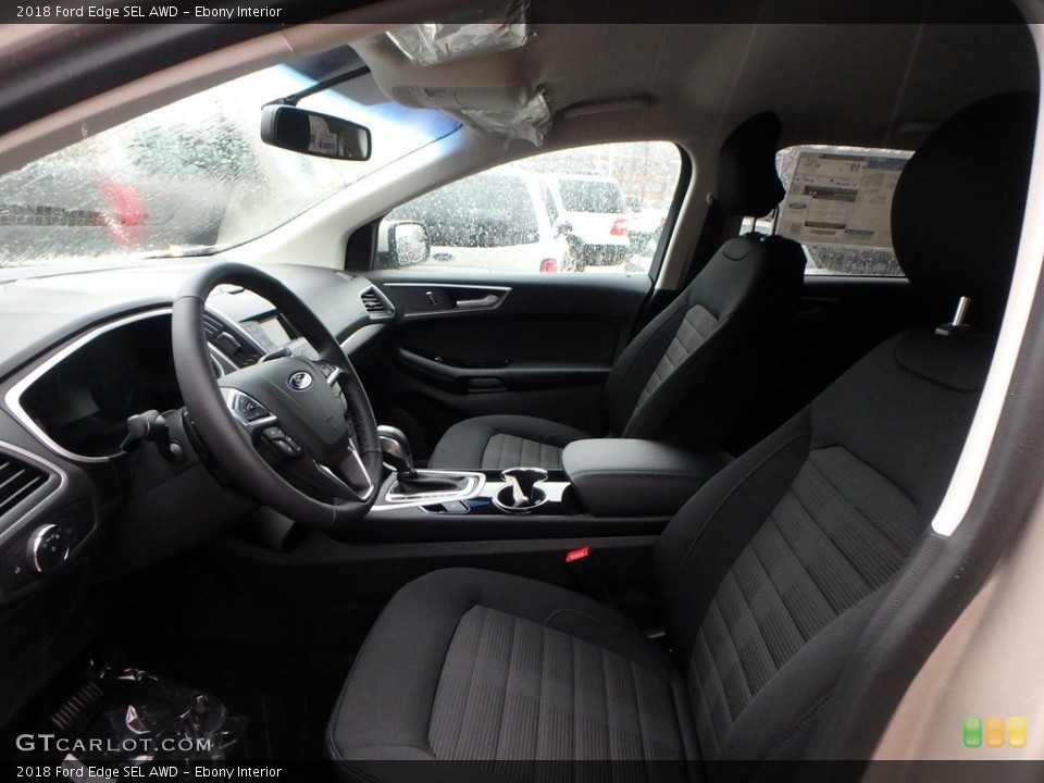 Ebony Interior Front Seat for the 2018 Ford Edge SEL AWD #124238911