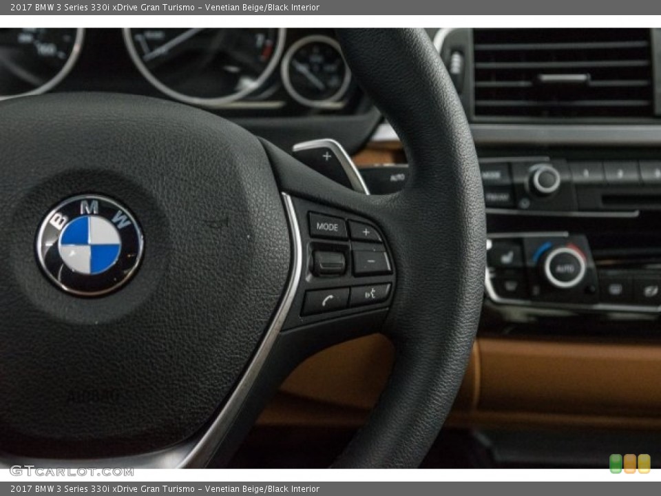 Venetian Beige/Black Interior Controls for the 2017 BMW 3 Series 330i xDrive Gran Turismo #124240897