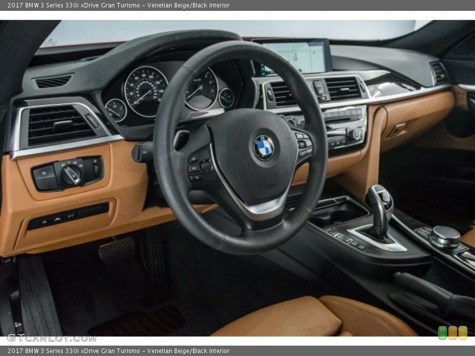 Venetian Beige/Black Interior Dashboard for the 2017 BMW 3 Series 330i xDrive Gran Turismo #124240945