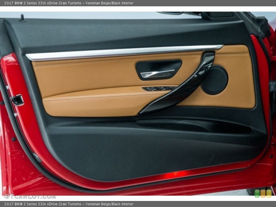 Venetian Beige/Black Interior Door Panel for the 2017 BMW 3 Series 330i xDrive Gran Turismo #124240975
