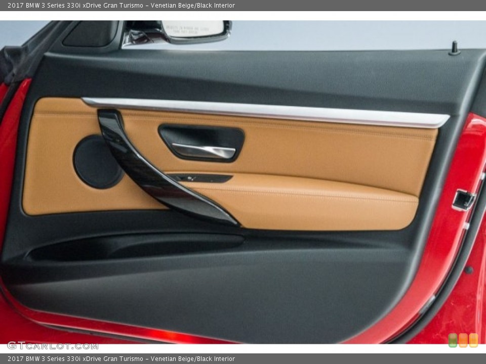 Venetian Beige/Black Interior Door Panel for the 2017 BMW 3 Series 330i xDrive Gran Turismo #124241041