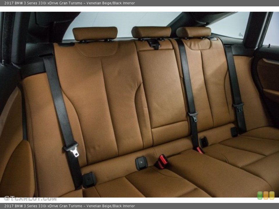 Venetian Beige/Black Interior Rear Seat for the 2017 BMW 3 Series 330i xDrive Gran Turismo #124241104