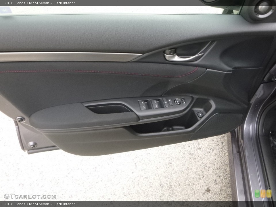Black Interior Door Panel for the 2018 Honda Civic Si Sedan #124243621