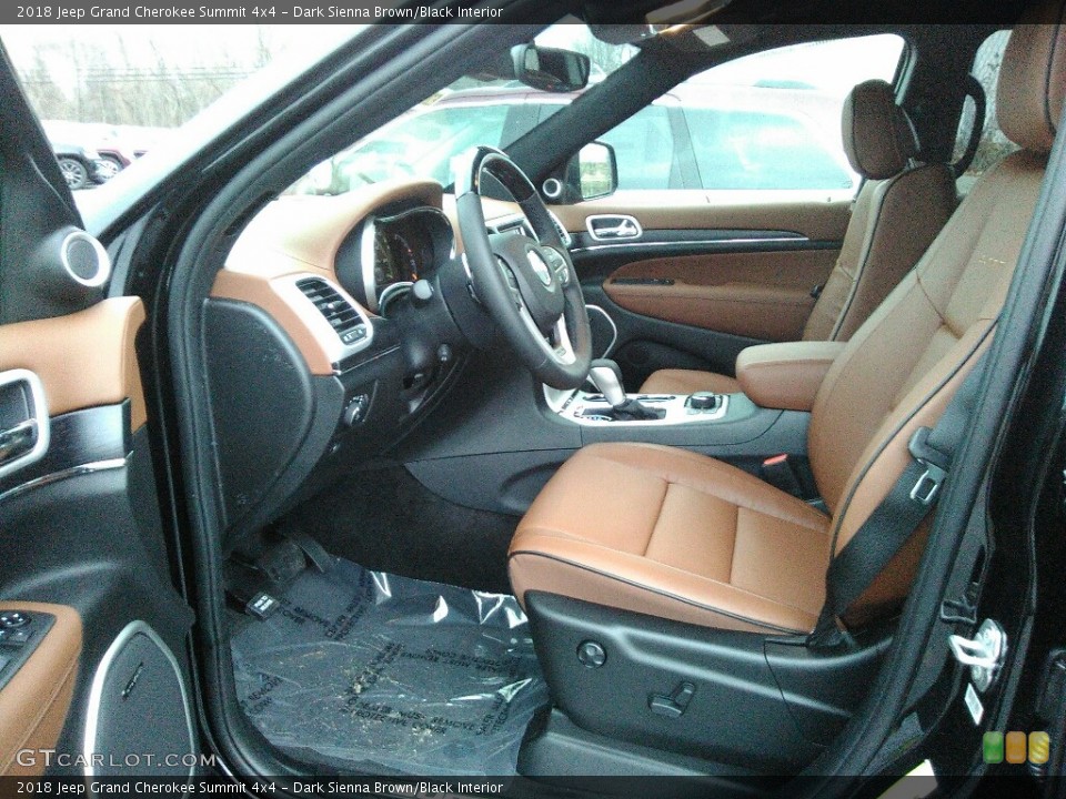 Dark Sienna Brown/Black Interior Photo for the 2018 Jeep Grand Cherokee Summit 4x4 #124252091