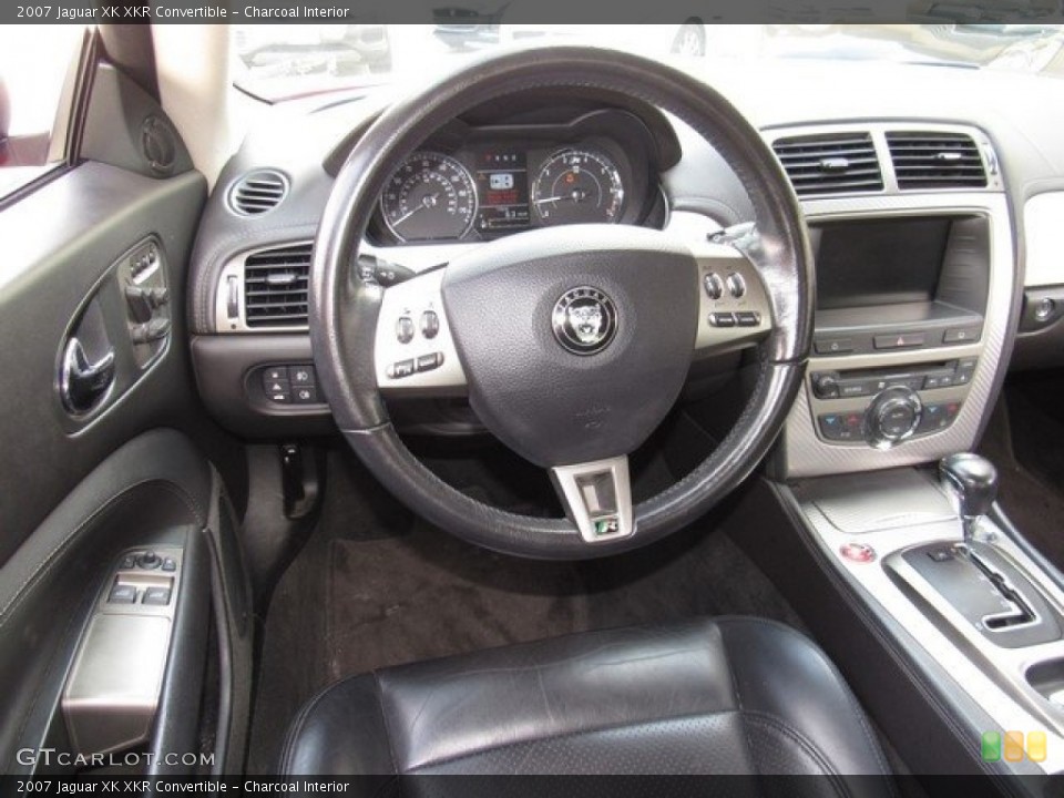 Charcoal Interior Steering Wheel for the 2007 Jaguar XK XKR Convertible #124252187