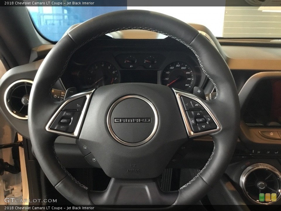 Jet Black Interior Steering Wheel for the 2018 Chevrolet Camaro LT Coupe #124255850