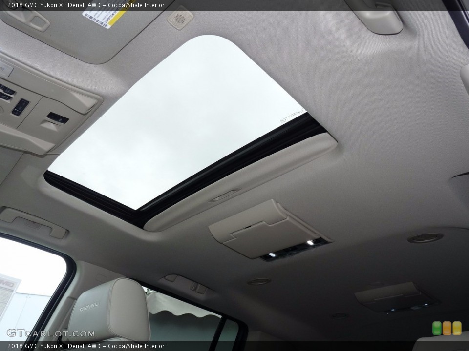 Cocoa/Shale Interior Sunroof for the 2018 GMC Yukon XL Denali 4WD #124262424