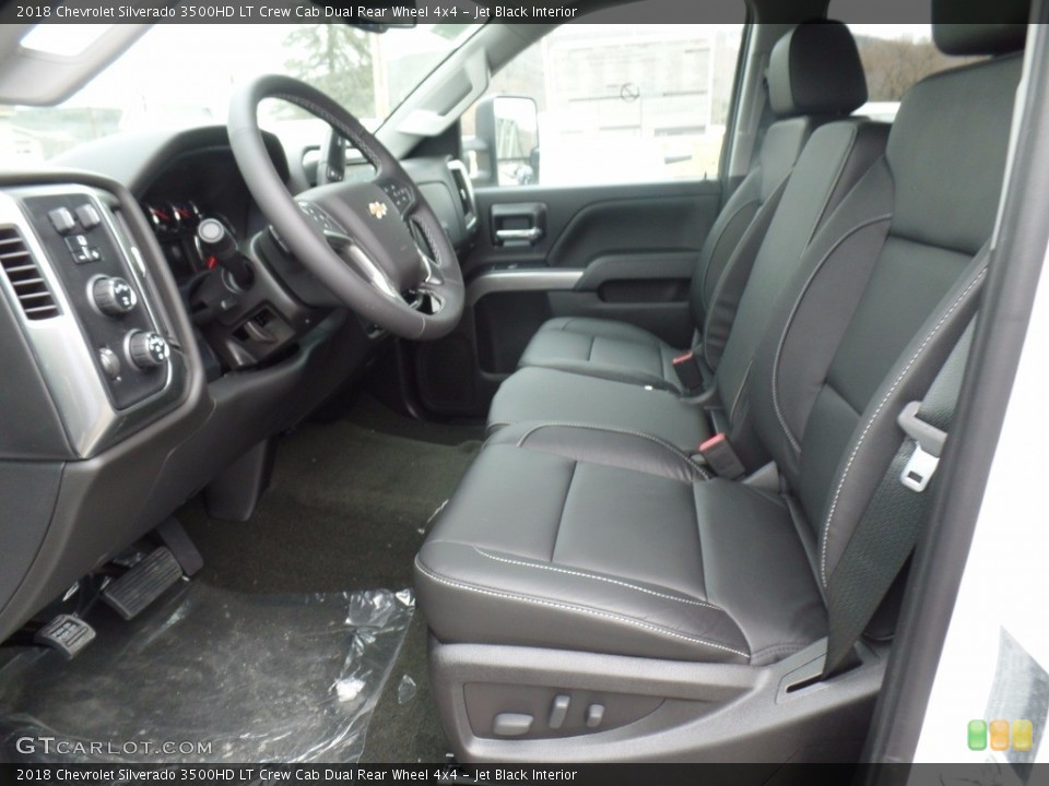 Jet Black Interior Photo for the 2018 Chevrolet Silverado 3500HD LT Crew Cab Dual Rear Wheel 4x4 #124263006