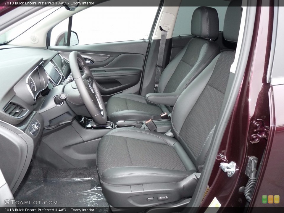 Ebony Interior Photo for the 2018 Buick Encore Preferred II AWD #124264284