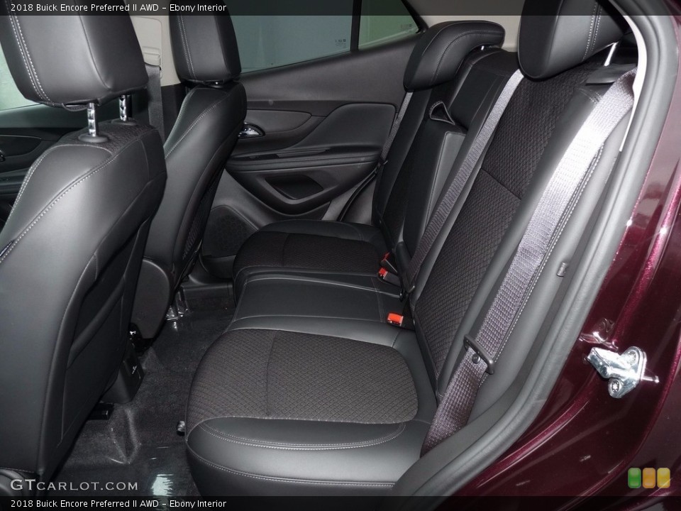 Ebony Interior Rear Seat for the 2018 Buick Encore Preferred II AWD #124264302