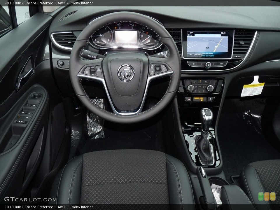 Ebony Interior Dashboard for the 2018 Buick Encore Preferred II AWD #124264329