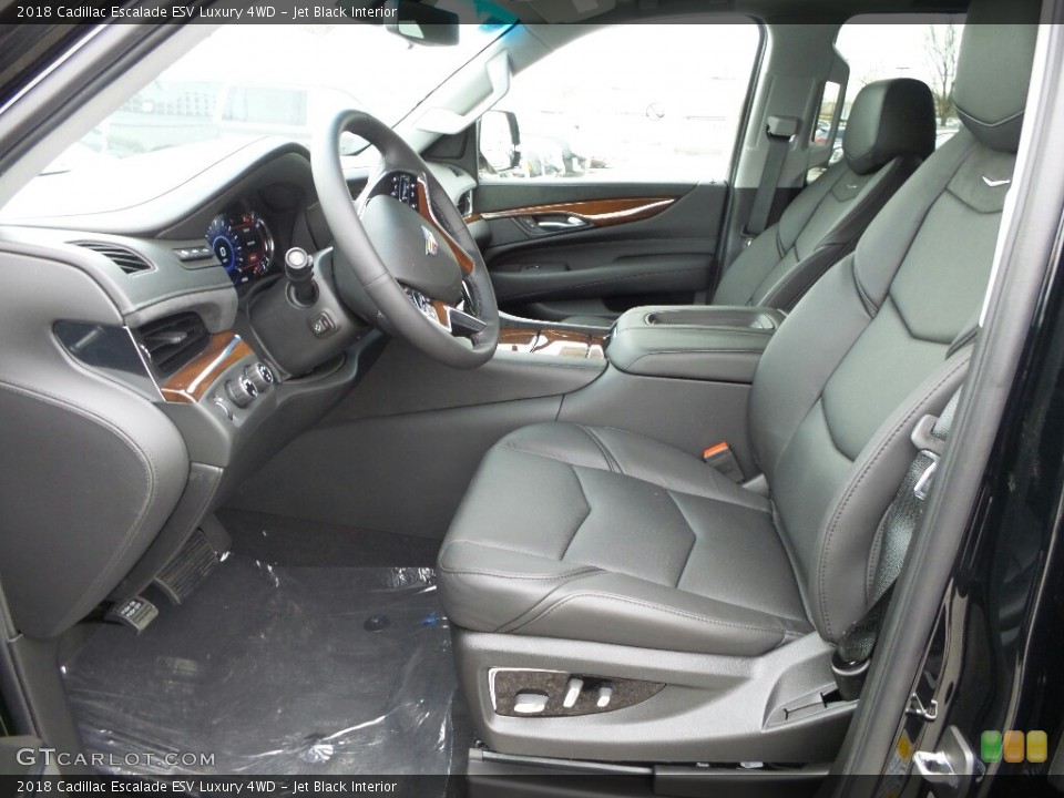 Jet Black Interior Photo for the 2018 Cadillac Escalade ESV Luxury 4WD #124264713