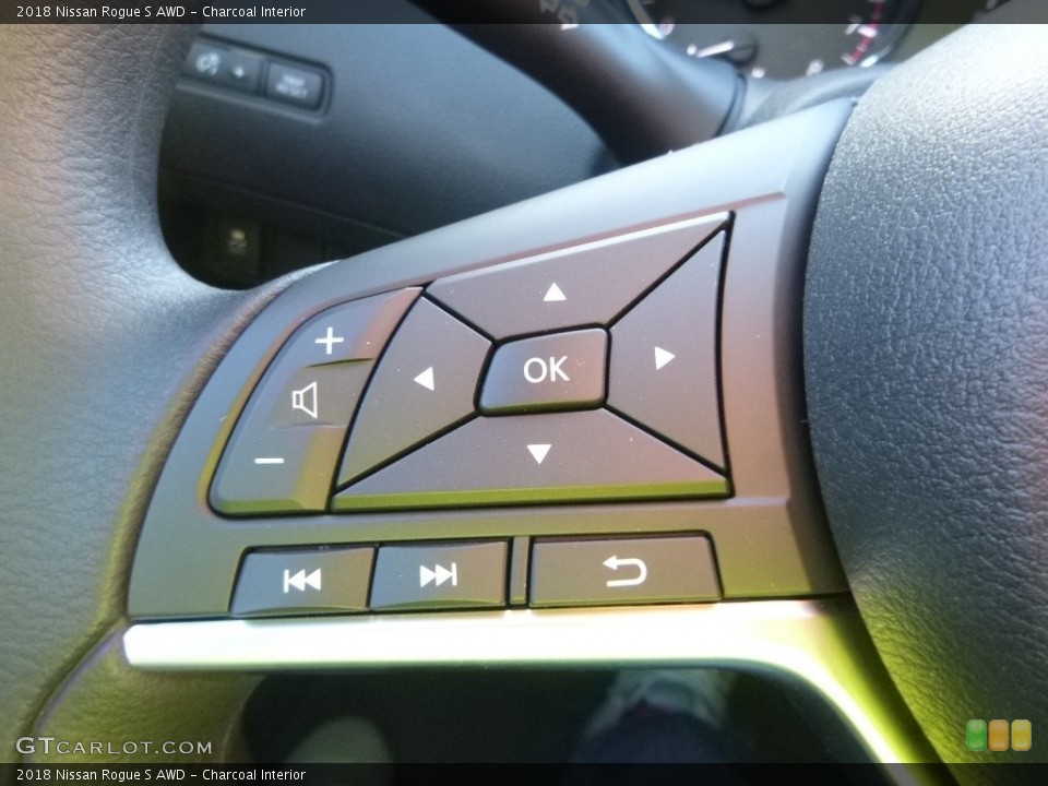 Charcoal Interior Controls for the 2018 Nissan Rogue S AWD #124268949